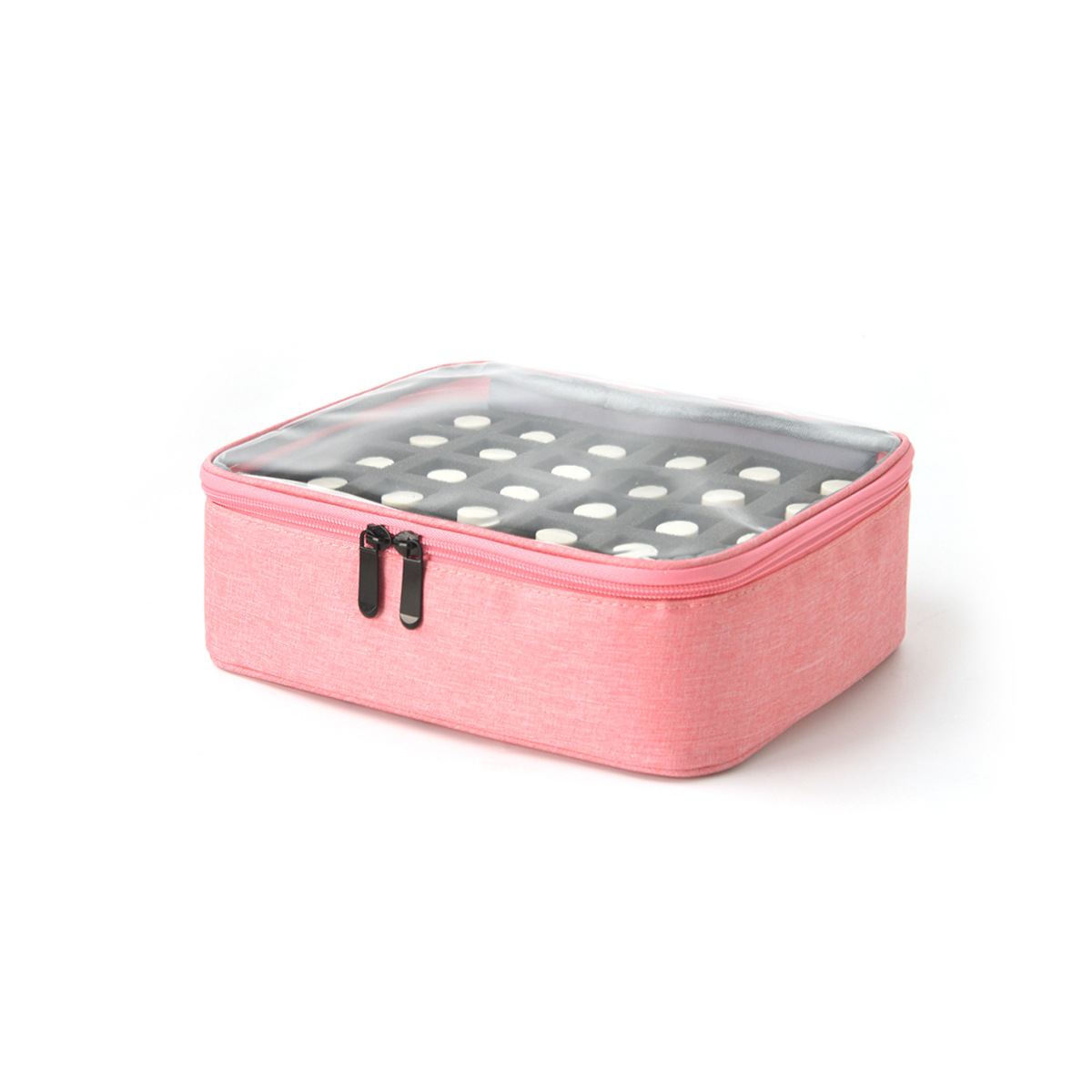 Cross-border bestsellers: Large-capacity, high-appearure-level portable toiletries bag, makeup bag, nail polish storage bag Specification drawing