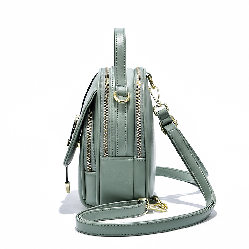 Casual crossbody backpack Women's bag 2022 New style fashionable soft leather single-shoulder bag Women's backpack Casual portable small bag Application Scenario