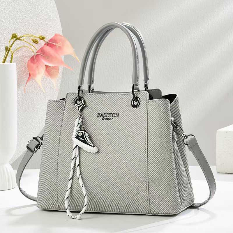 High-end fabric texture women's bag, 2025 new crossbody mom bag, large-capacity handbag, high-end middle-aged women's bag Specification drawing