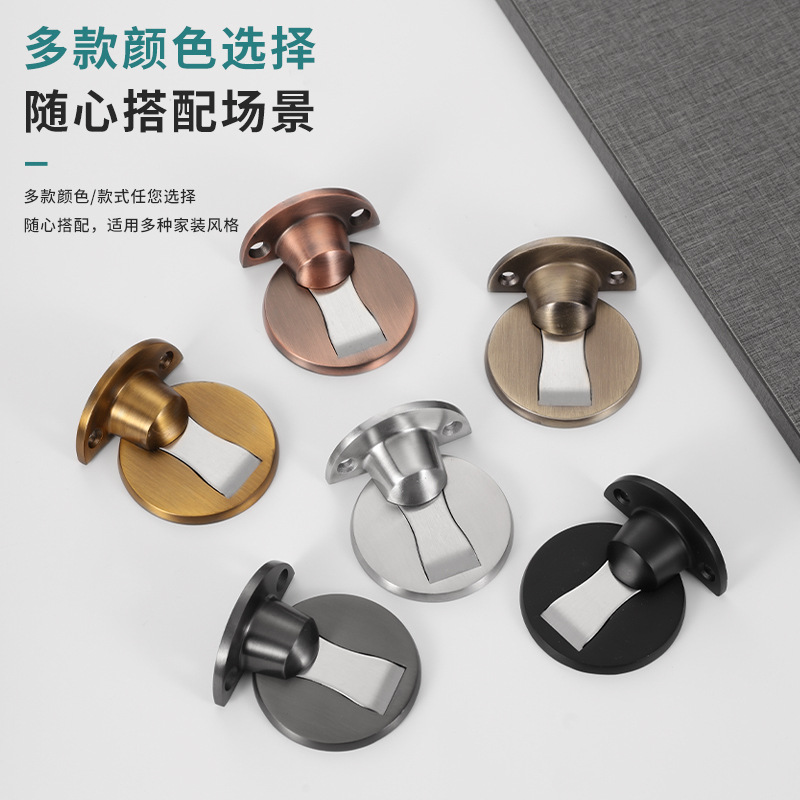 Authentic 304 stainless steel floor suction, no need for drilling, invisible strong magnetic floor suction, hidden door stop, magnetic suction, zinc alloy door stop Specification drawing