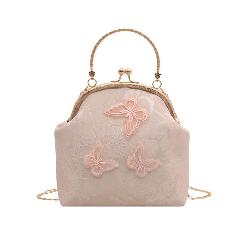 This is a retro and fashionable single-shoulder crossbody bag with a bow design from a niche handbag for spring/Summer 2025. It's a women's vegetable basket bag Item Picture