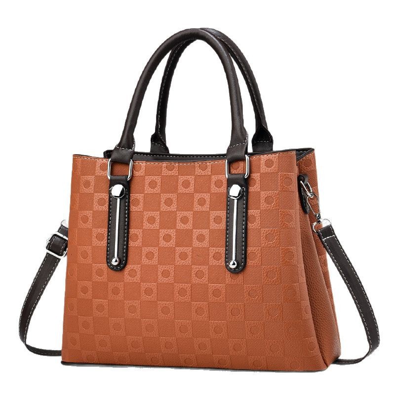 New cross-border women's bags, trendy and high-end, fashionable smooth handbags, women's bags, crossbody bags, large-capacity pillow bags Item Picture