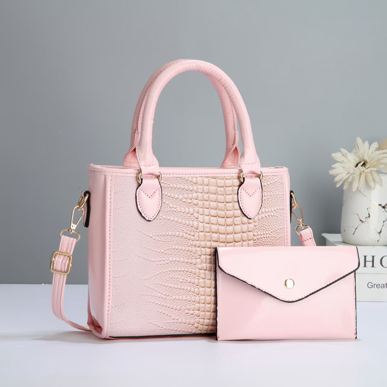 "Zi Mu Bag 2024 New Style Women's Korean-style set, sweet and fashionable women's bag, crossbody single-shoulder handbag, consignment. full figure
