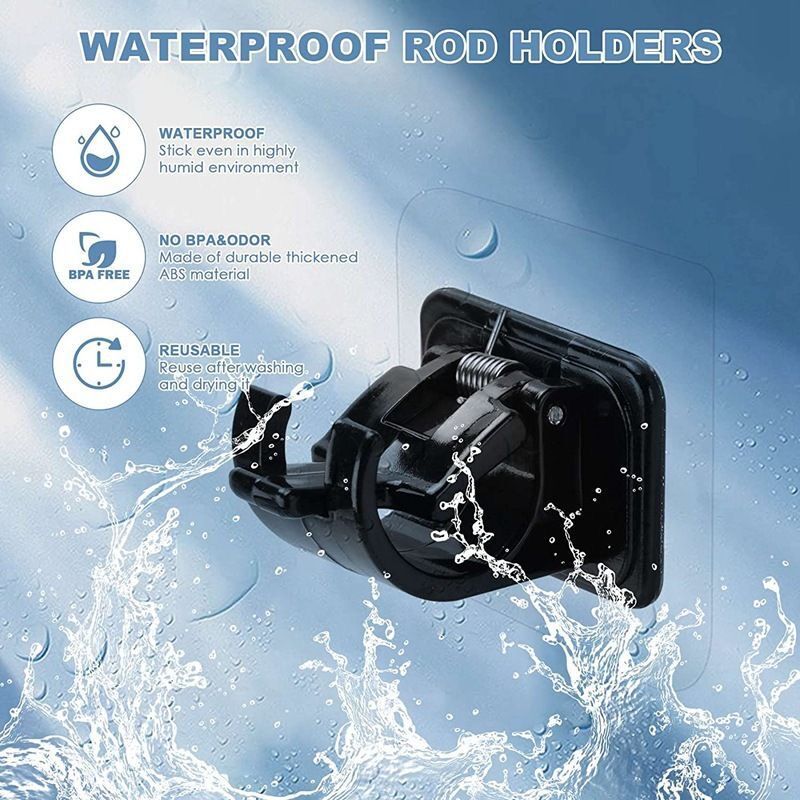 Telescopic rod fixator, curtain rod fixing clamp, sticker, no need for drilling, curtain, bath curtain, towel, door curtain hanging rod fixator Application Scenario