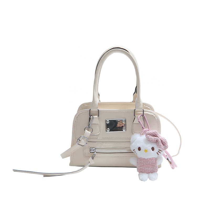 Spring and summer trendy Korean-style personalized women's bag, high-end Boston handbag, versatile for work and commuting, casual crossbody bag Item Picture
