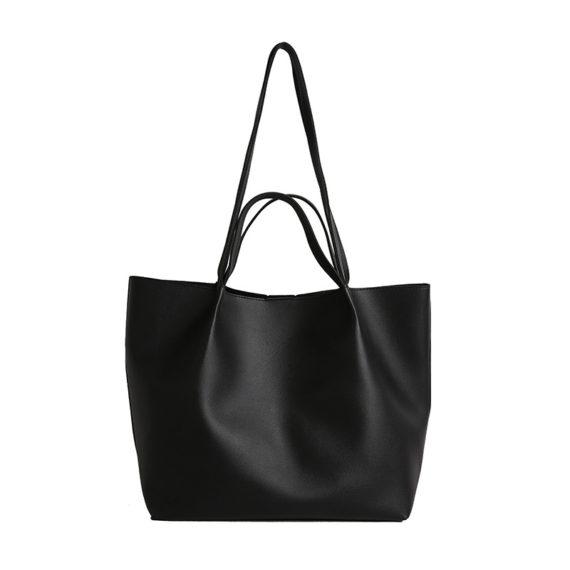 Fashionable and simple single-shoulder tote bag for women, 2025 summer new Korean version, casual commuting, mother and child shopping basket, trendy Item Picture