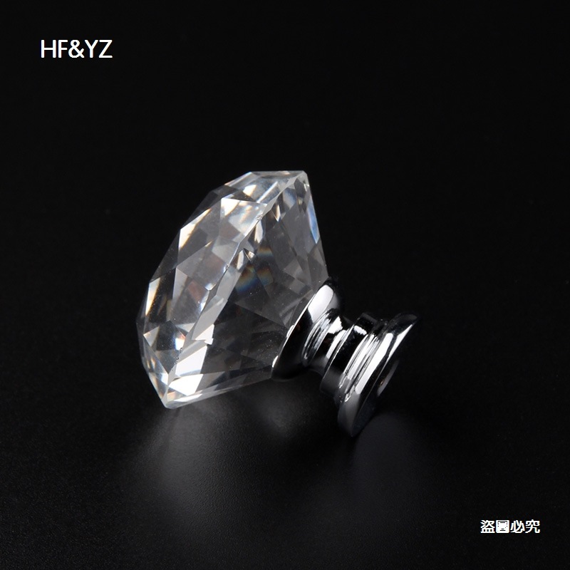 30mm crystal handle, drawer cabinet door, kitchen cabinet hardware accessories handle direct sales, door and window hardware handle Specification drawing