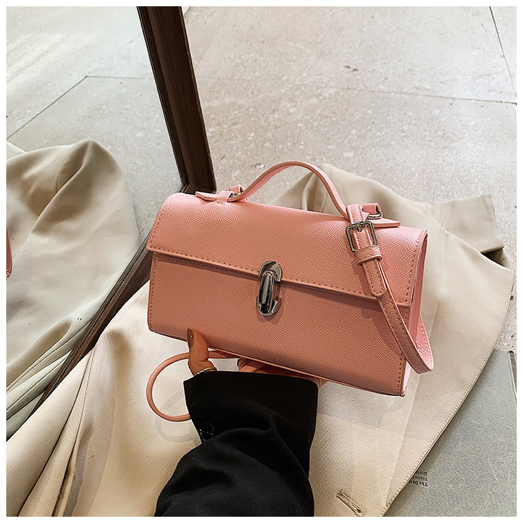 Korean retro hand-held box bag for women, 2025 new style bag, fashionable shoulder bag, high-end feel, niche crossbody bag, trendy details Picture