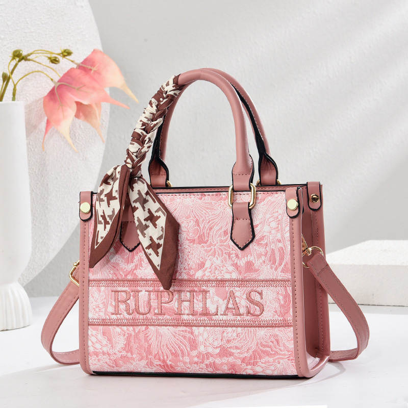 Commuter Tote bag for Women 2025 New style, high-end patterned embroidered handbag, single-shoulder crossbody bag full figure
