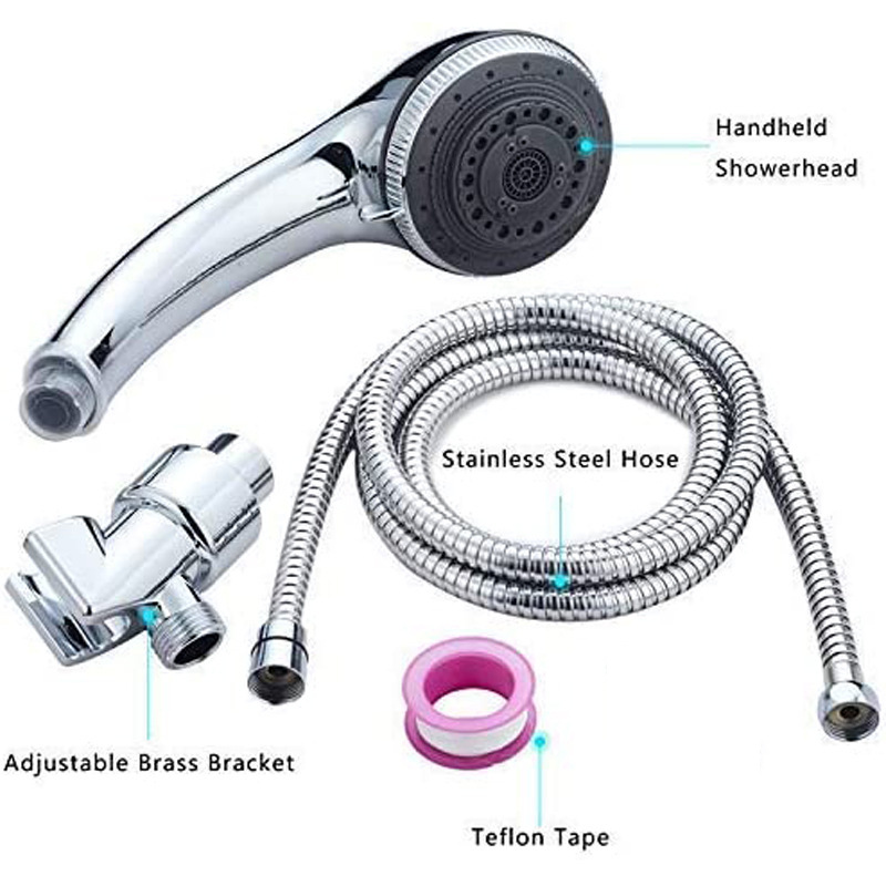 Huici Cross-border Amazon Seven-speed multi-functional shower Head, handheld showerhead, American showerhead set Application Scenario