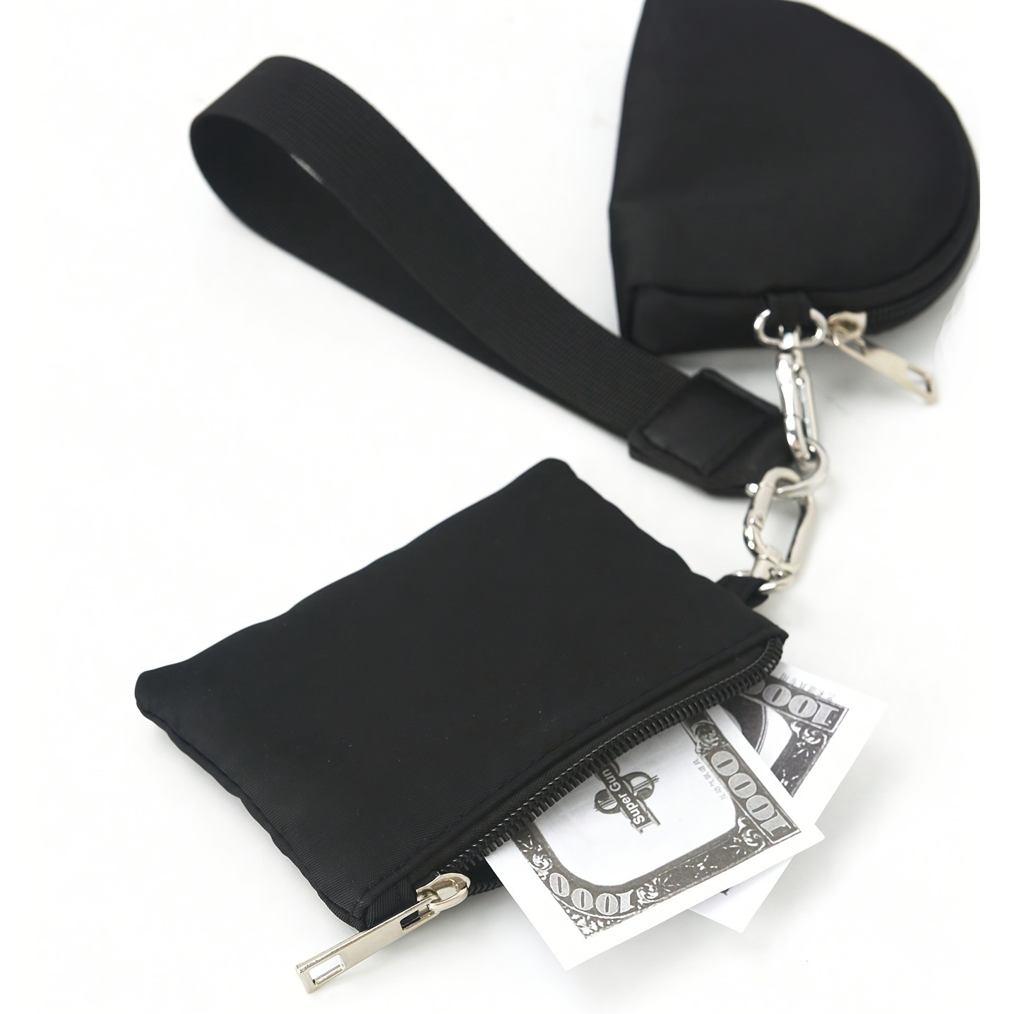 2024 new LulU-style wrist bag, portable lulu Card bag, mini coin storage bag for bank cards Application Scenario