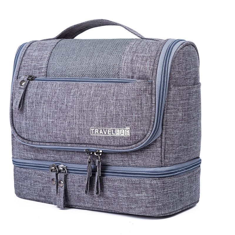 Hanging dry-wet separated toiletry bag, travel makeup bag, cosmetics storage bag, large-capacity makeup bag with a high-end feel full figure