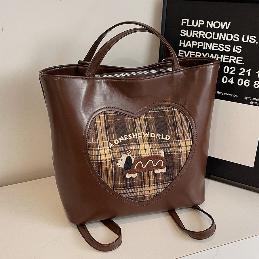High-end commuter retro large-capacity women's bag 2024 new style backpack, multi-purpose fashionable single-shoulder tote bag full figure