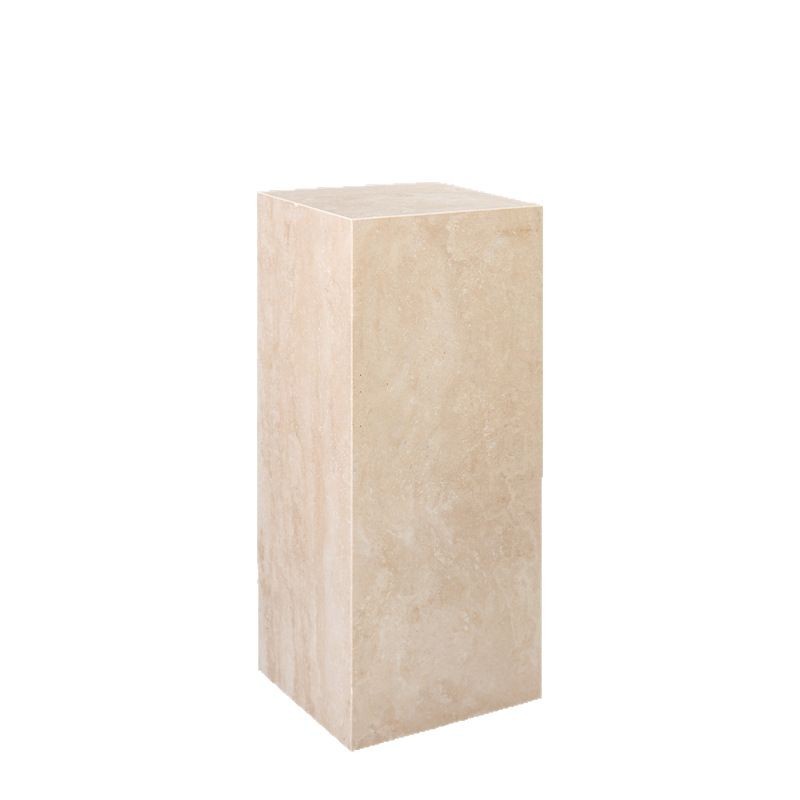 One-piece consignment of yellow cave stone columns, marble bases, sculptures, ornaments, pedestals, floor-standing entrance hall decorations and display stands Item Picture