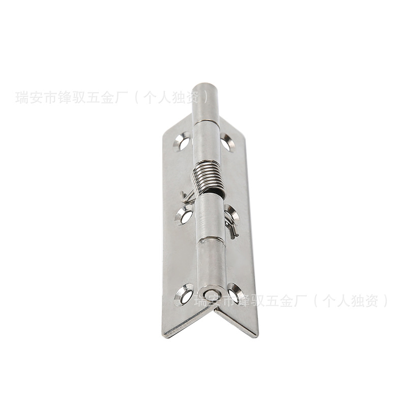Wholesale 304 stainless steel spring hinges, industrial hardware equipment, automatic return elastic folding hinges from the manufacturer details Picture