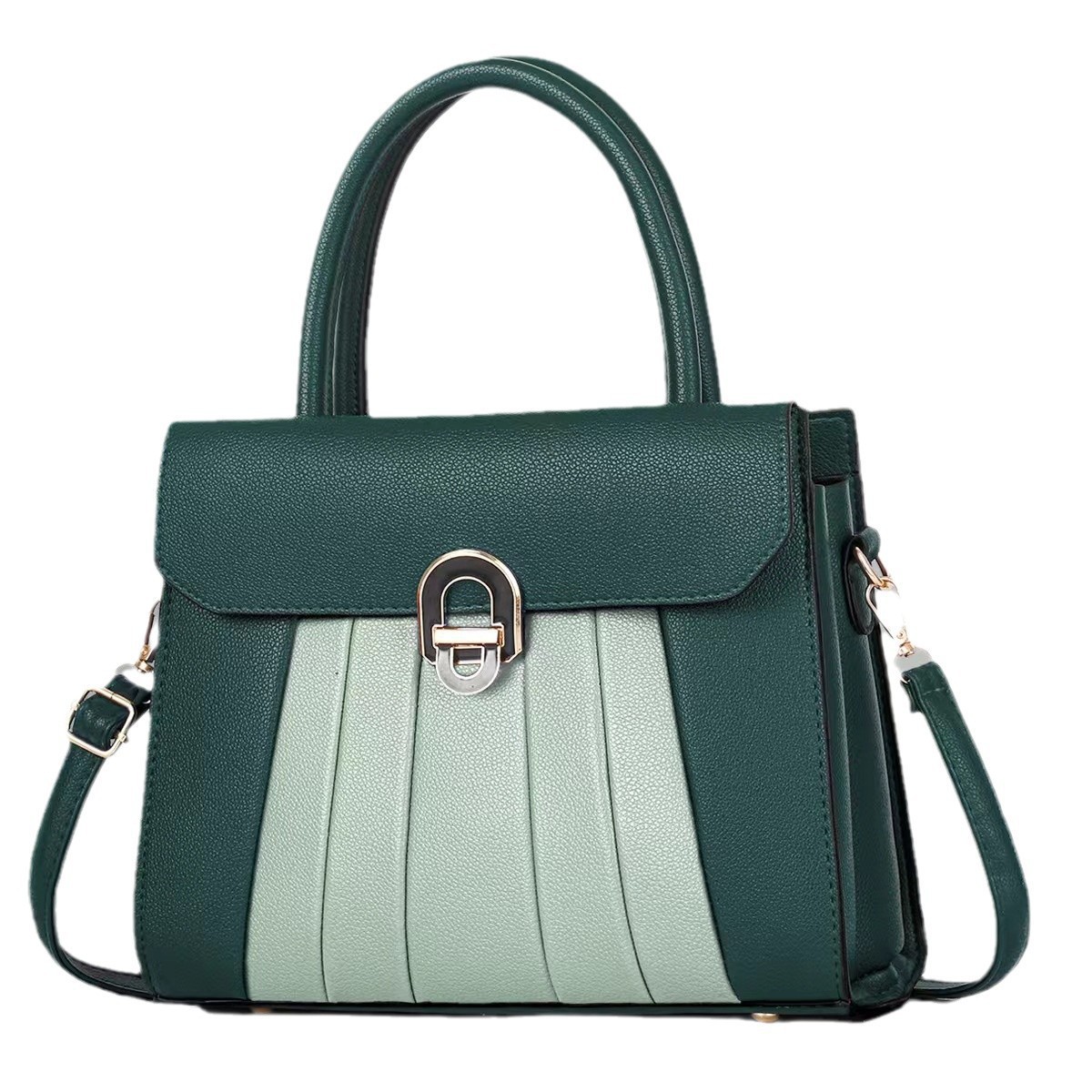 A new large-capacity crossbody bag for cross-border use, featuring multi-layered stitching and a high aesthetic level. It is a fashionable single-shoulder bag Item Picture