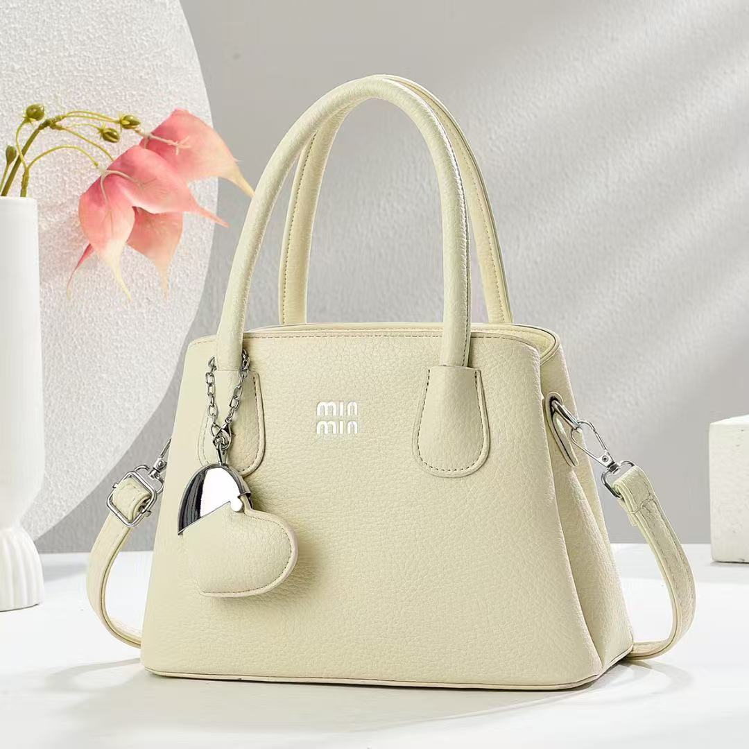 A new 2025 large-capacity handbag with lychee pattern, a single-shoulder crossbody tote bag for women, as a gift for your wife details Picture