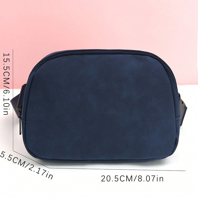 Cross-border lulu's same style waist bag, suede waterproof chest bag, crossbody bag, outdoor sports running crossbody men's and women's waist bags Application Scenario