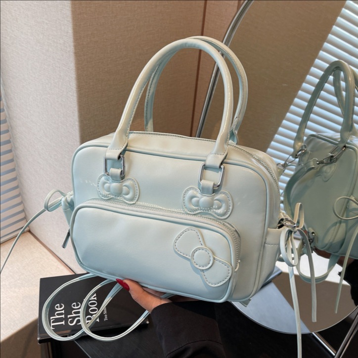 Cross-border niche hand-held small square bag for women 2025 new trendy and fashionable backpack, simple and casual single-shoulder crossbody bag full figure