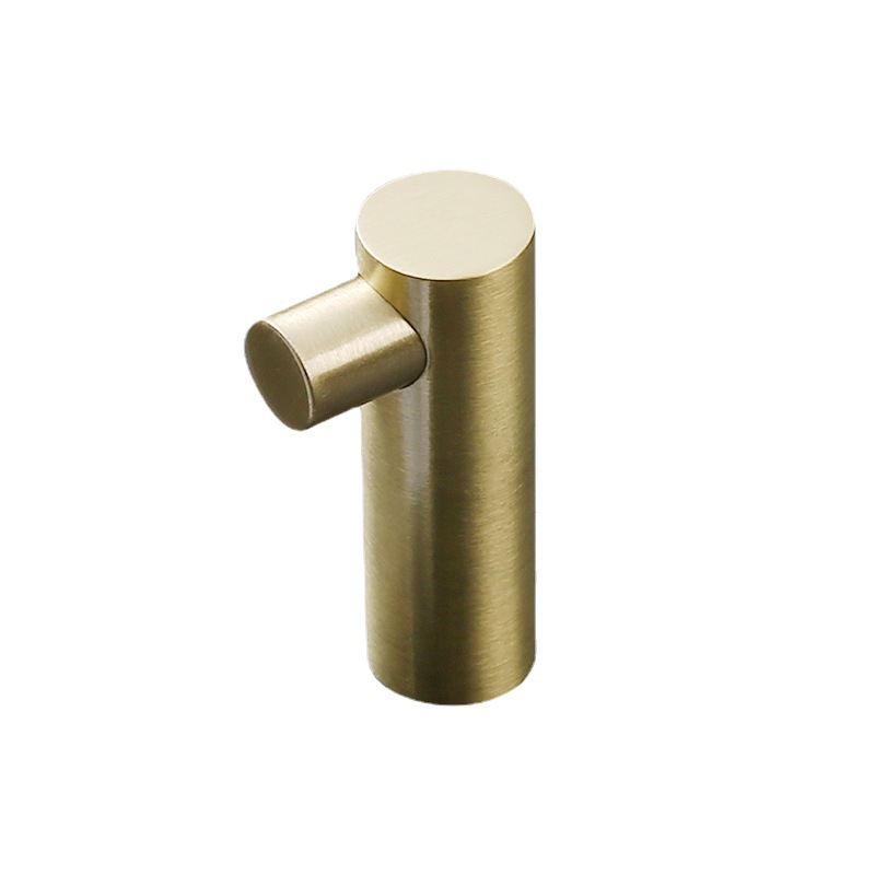 Drawer hardware handles, brass coat hooks, Nordic cabinet furniture, all-copper single hooks, light luxury creative copper hooks for walk-in closets Item Picture