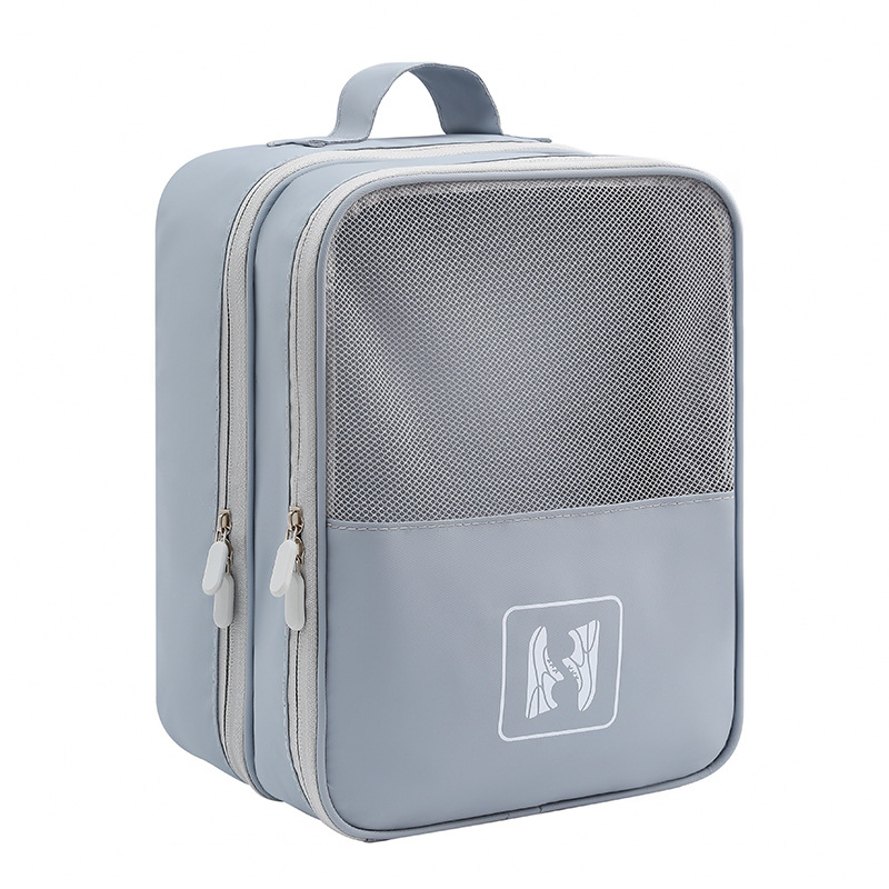 Runhui Light Travel leather film shoe storage Bag, travel shoe bag, hanging handle box, business trip shoe box, dust-proof shoe bag Item Picture