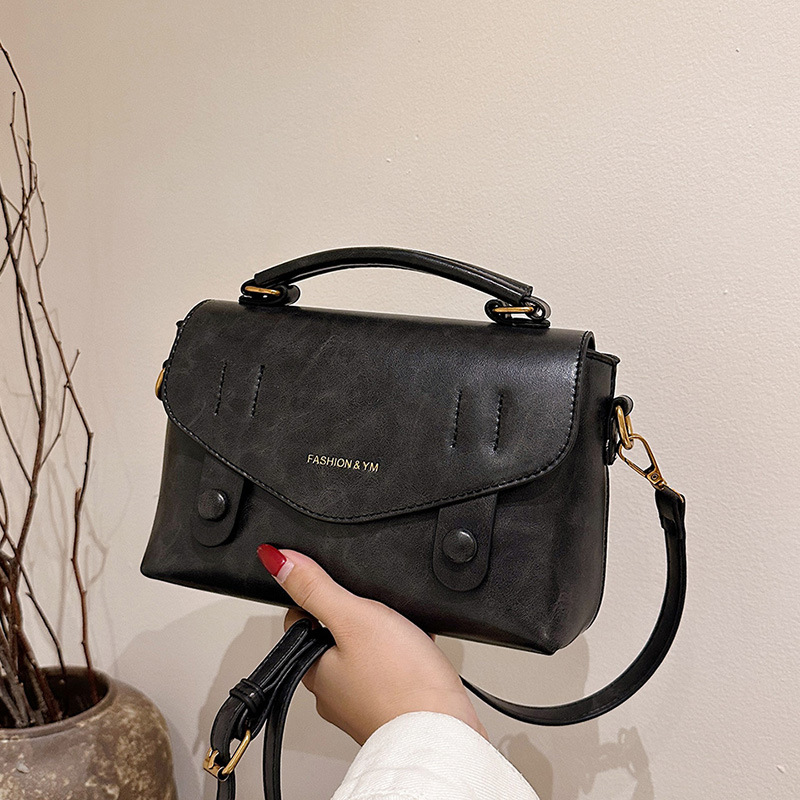 Retro casual hand-held small square bag for women 2024 new style, popular and versatile casual single-shoulder bag, high-end commuter bag for women Specification drawing