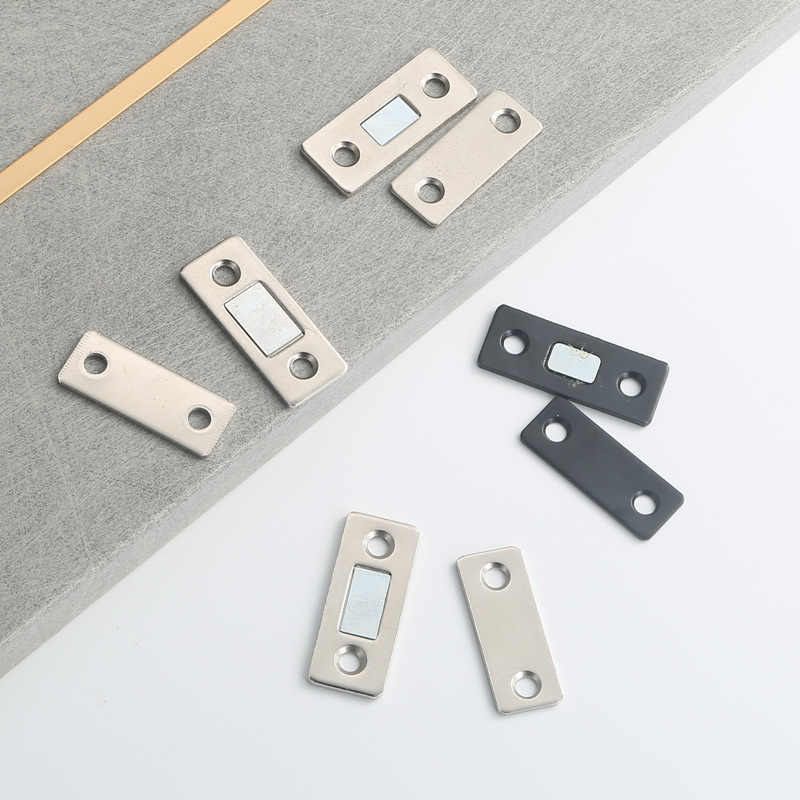 Cabinet door magnetic attraction without drilling, strong magnetic door touch, kitchen cabinet door magnetic attraction, invisible drawer, wardrobe door ultra-thin magnetic touch Specification drawing