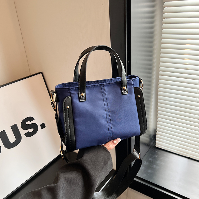 Casual and versatile ins Nylon fabric bag for women, 2024 new trendy crossbody bag, solid color handbag, tote bag Specification drawing