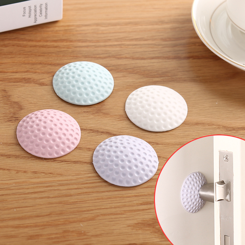 Silicone door rear wall anti-collision pad, safety door top self-adhesive door handle, silent anti-collision silicone particle door lock anti-collision pad details Picture