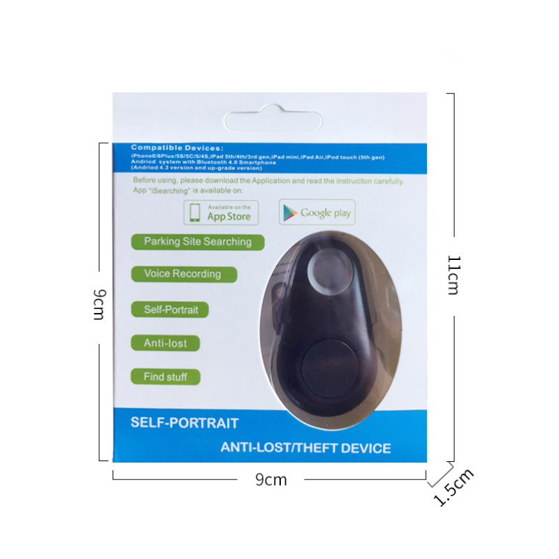 Item anti-theft alarm, Bluetooth tracker, intelligent two-way anti-loss positioning, keychain, water drop blue tooth anti-loss Item Picture