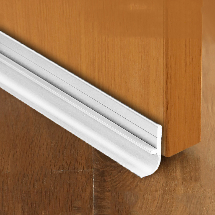 Sealing strips for the bottom of doors and Windows, self-adhesive windproof and soundproof strips for doors and Windows, thickened gap waterproof corner protection rubber strips Specification drawing