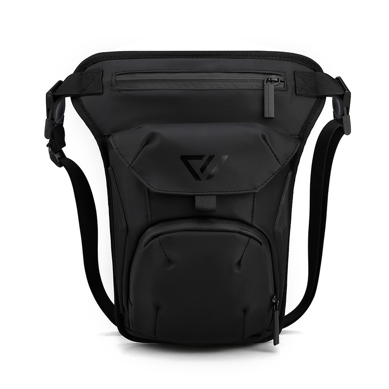 New multi-functional crossbody bag, trendy motorcycle riding leg bag, outdoor cycling sports waist bag, casual shoulder bag Item Picture