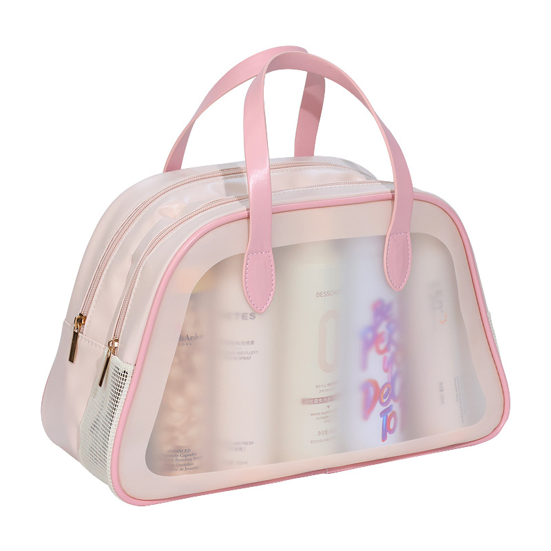 New dry-wet separation multi-functional large-capacity makeup bag, high appearance level travel, fitness, swimming and toiletries bag storage bag Item Picture