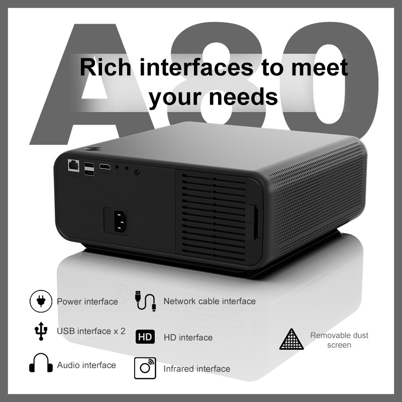 2025 New model projector: Hotel daytime high-brightness lumen, home theater, home bedroom wall projection 4K ultra-clear projection Application Scenario