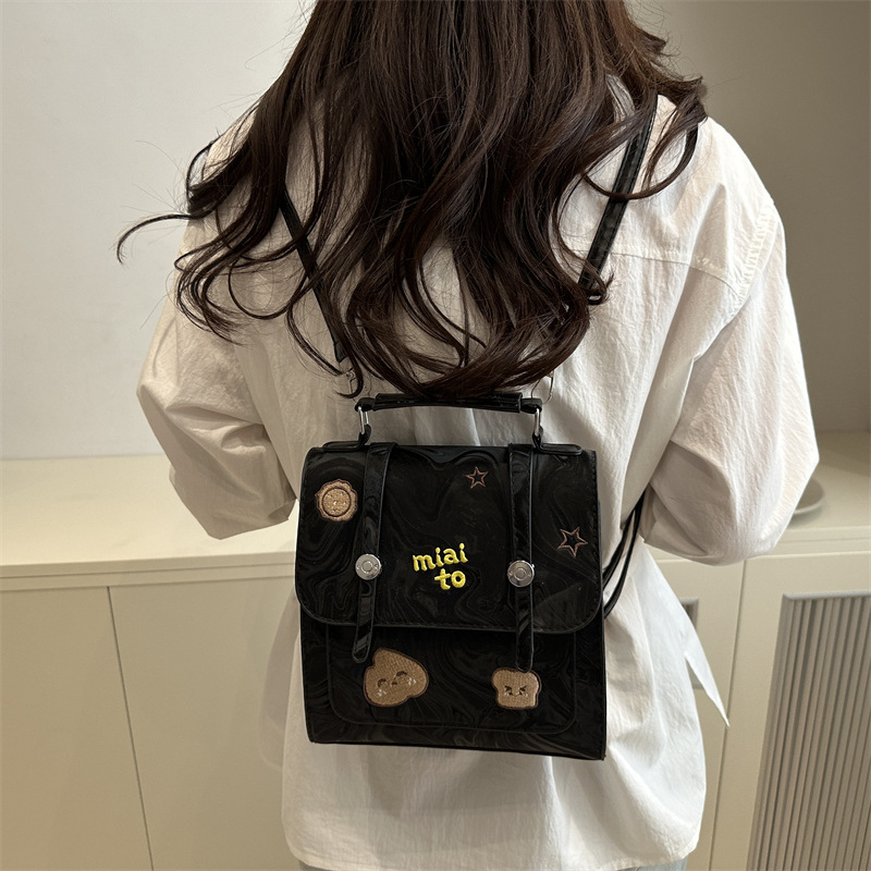 Women's Bag 2025 New style trendy retro handbag, fashionable ins casual, individual, simple and niche quality backpack Specification drawing