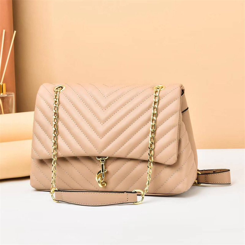 Summer Bag Women 2023 New Fashion chain shoulder bag, high-end and stylish embroidered thread crossbody bag, versatile and ins Specification drawing