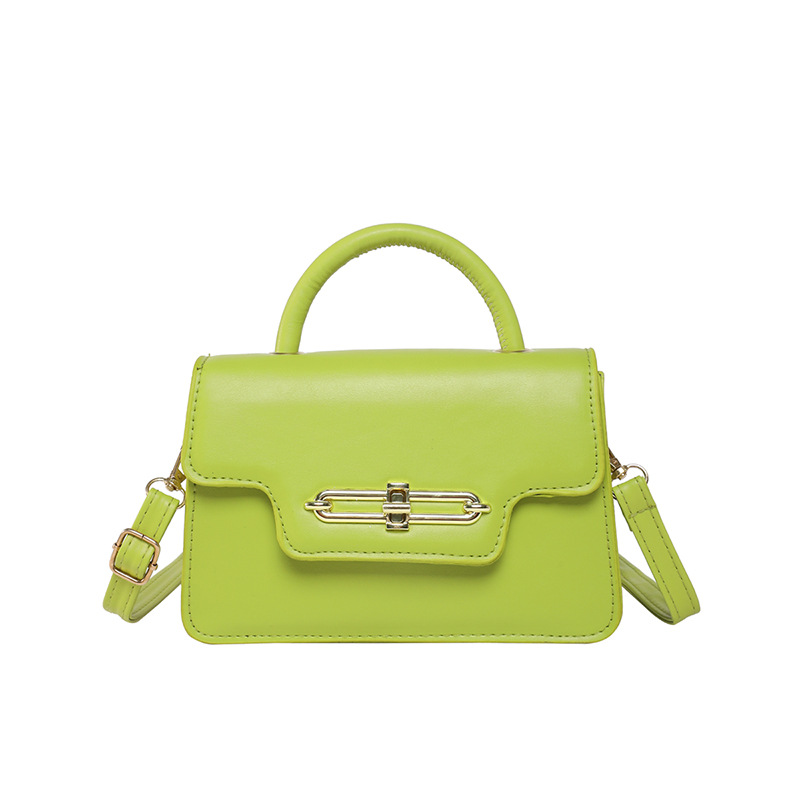 Single-shoulder bag, crossbody bag, elegant and retro, new Spring 2025 fashion solid color simple ladies' hand-held small square bag Item Picture