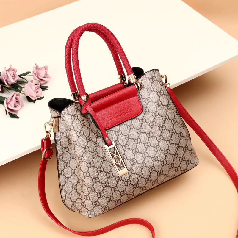 2022 New stylish Mom bag with large capacity, elegant hand-held crossbody, middle-aged women's single-shoulder bag for delivery details Picture