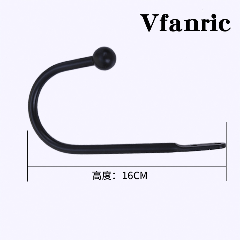 Cross-border supply, modern and simple round-head U-shaped wall hooks, curtain accessories, bedroom, kitchen and bathroom hooks wholesale Specification drawing