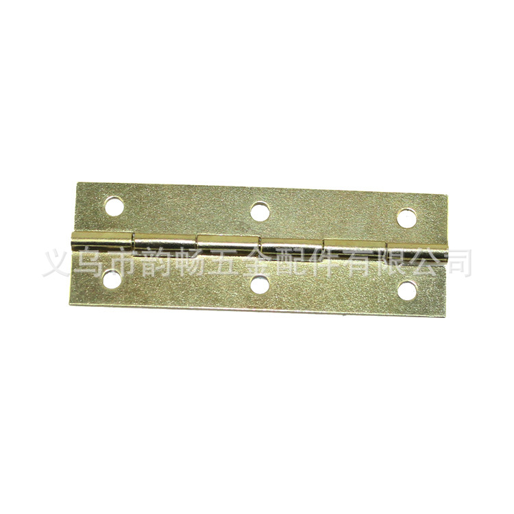 Packaging box, hardware flat hinges, ordinary hinges, copper-plated hinges, wooden box, gift box, packaging box hinges, 59*20MM Application Scenario