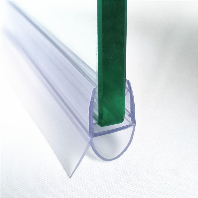 D-shaped buffer anti-collision water barrier strip for shower room, waterproof sealing strip on the side of the glass door of the hotel bathroom details Picture