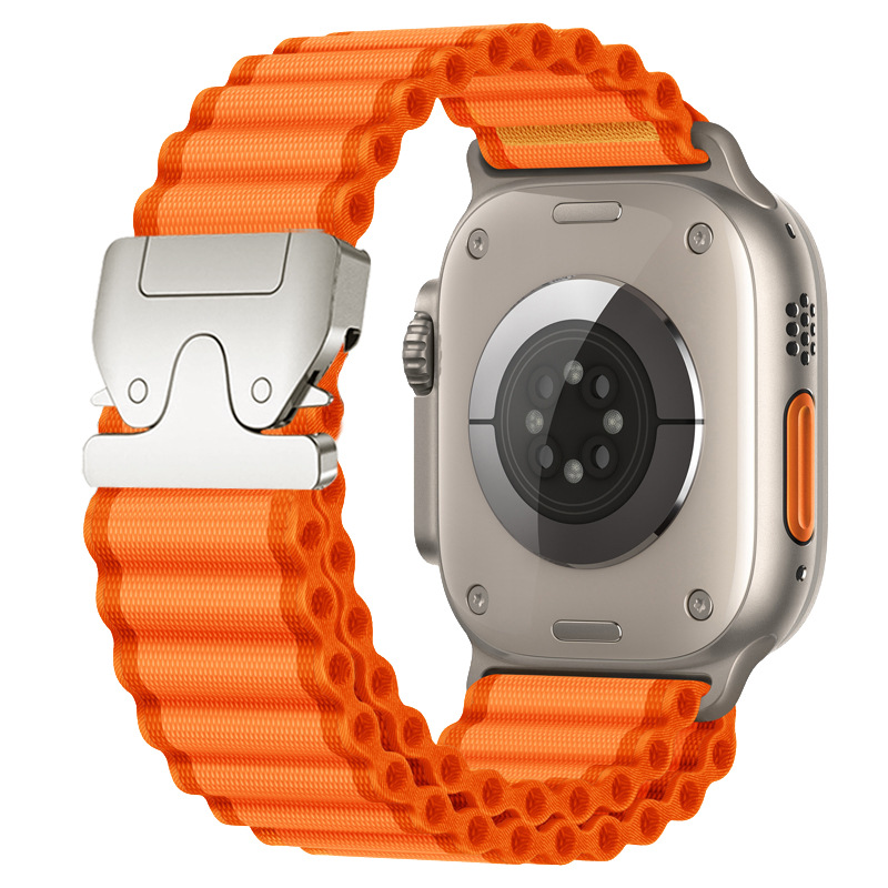 Applicable to Apple ultra2 watch strap iwatch s10/9/8 Parachute buckle Sport Off-road nylon strap Item Picture