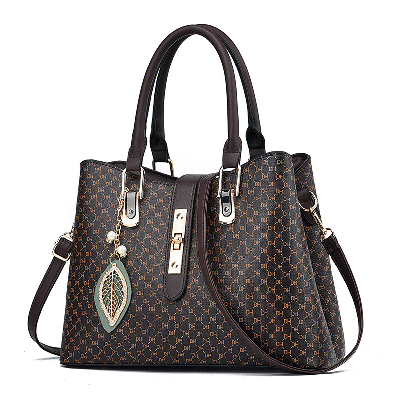 Women's handbag 2023 New style fashionable and elegant mom bag, middle-aged large-capacity high-end crossbody bag, mother-in-law bag Item Picture