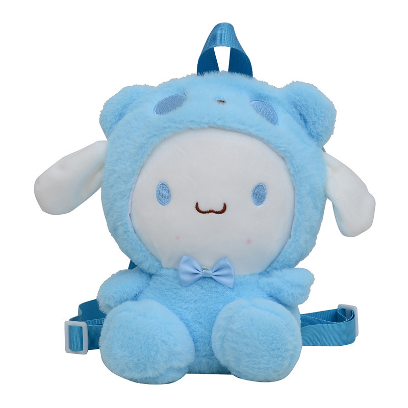 Sanrio cute children's plush backpack, new cartoon plush toy small backpack, stylish girls' small backpack Item Picture