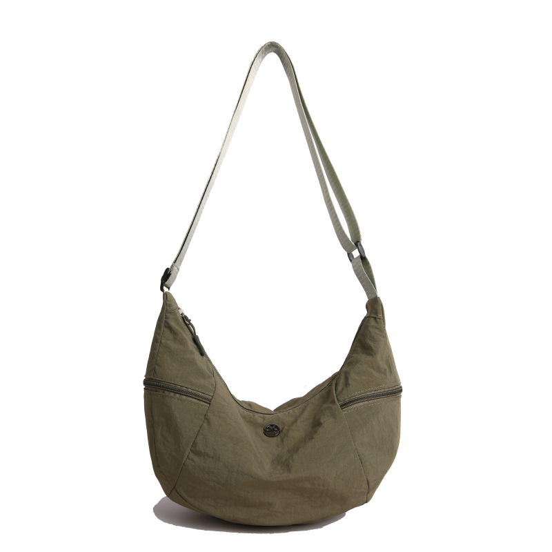 Cross-border large-capacity bag for women Spring/Summer 2025, new niche design, single-shoulder crossbody bag, simple commuting dumpling bag Item Picture