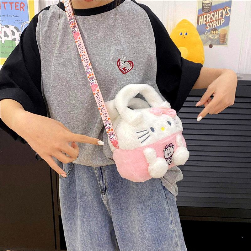 New crossbody bag, claw machine doll, plush bag negotiation, plush toy doll, cartoon bag, single-shoulder handbag Specification drawing