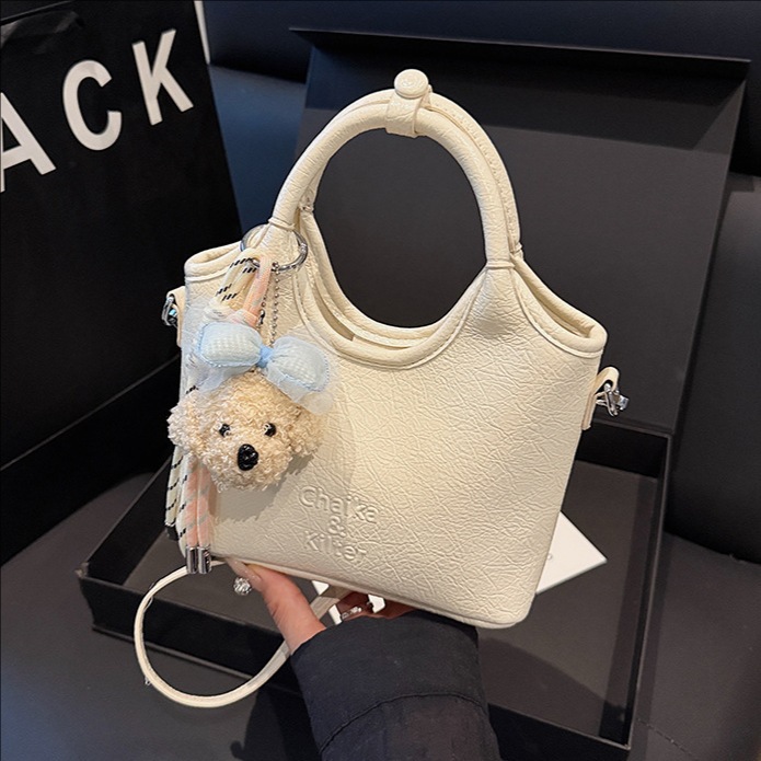 High-end handbag 2025 new style, fashionable and niche bucket bag, versatile single-shoulder bag, stylish vegetable basket crossbody bag full figure