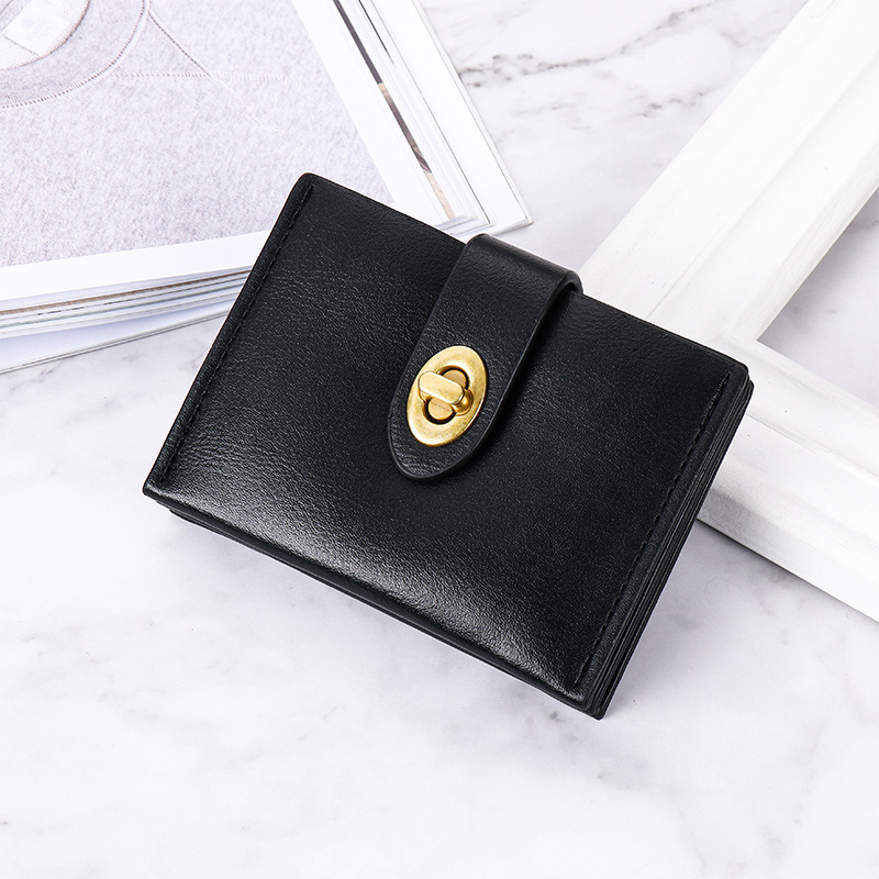 A new short, simple, thin, high-end student Instagram multi-position thin wallet for girls from Japan and South Korea Application Scenario