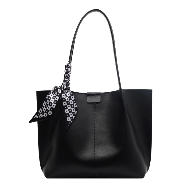 Simple and elegant women's large-capacity 2023 new personalized summer single-shoulder bag, trendy and casual tote bag for class and commuting Item Picture