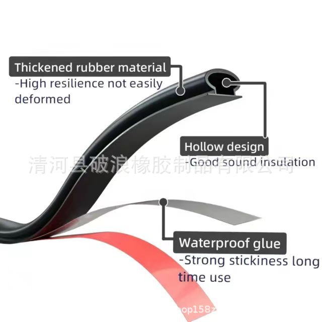Cross-border door gap sealing strips, anti-theft doors, bedroom door bottom sealing strips, sound insulation, anti-collision, self-adhesive, dust-proof, free labeling Application Scenario